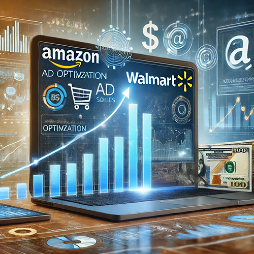 Amazon and Walmart Ad Optimization with elements of sales growth and analytics. 